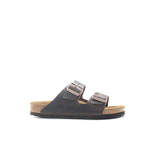 BIRKENSTOCK ARIZONA Ciabatta donna marrone in pelle