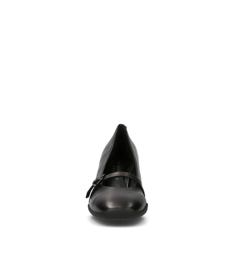 EMANUELLE VEE Décolleté donna nero in pelle