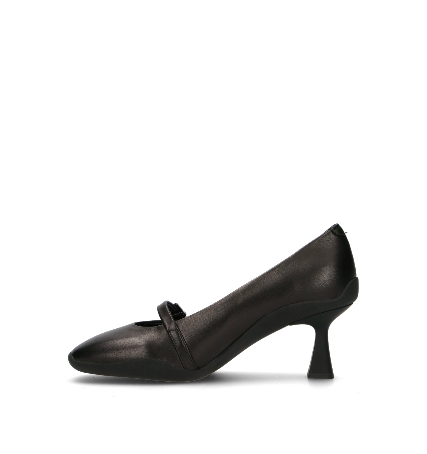 EMANUELLE VEE Décolleté donna nero in pelle