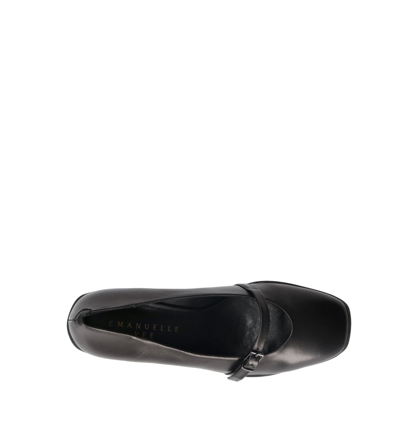 EMANUELLE VEE Décolleté donna nero in pelle