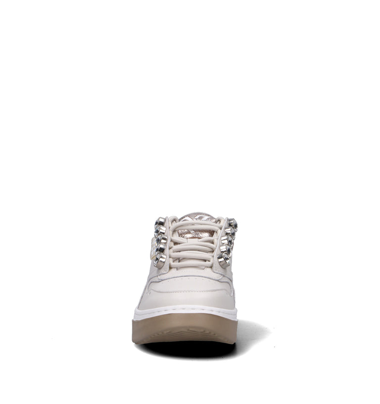 EMANUELLE VEE Sneaker donna bianca in pelle