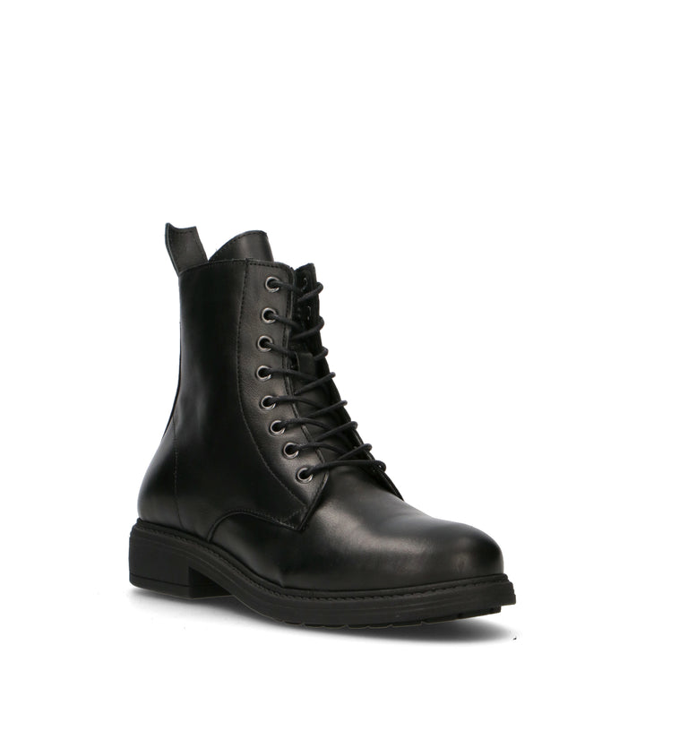 VARIOPINTO Anfibio donna nero in pelle