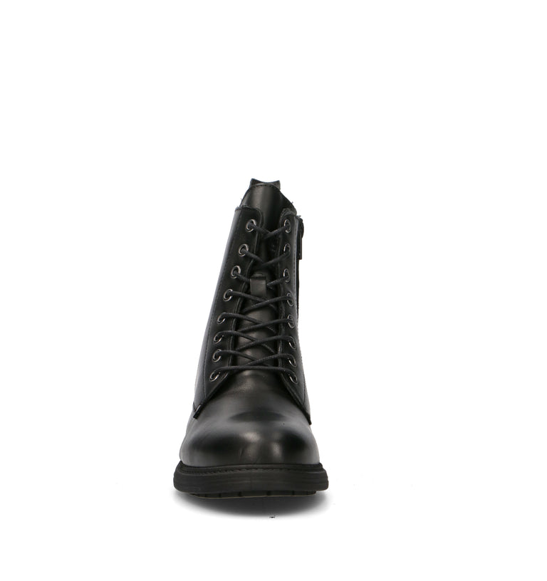 VARIOPINTO Anfibio donna nero in pelle
