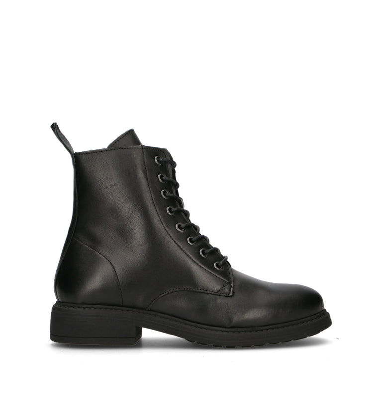VARIOPINTO Anfibio donna nero in pelle