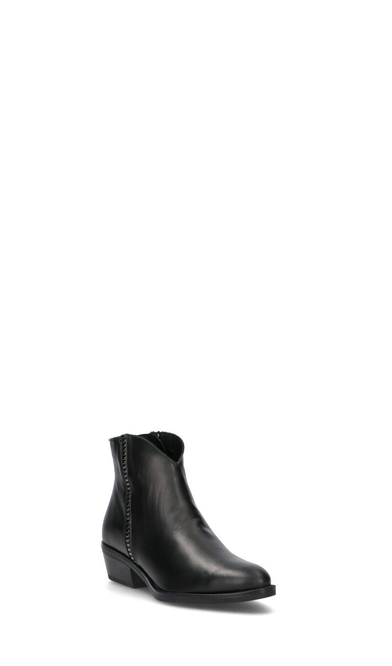 VARIOPINTO Tronchetto donna nero in  pelle