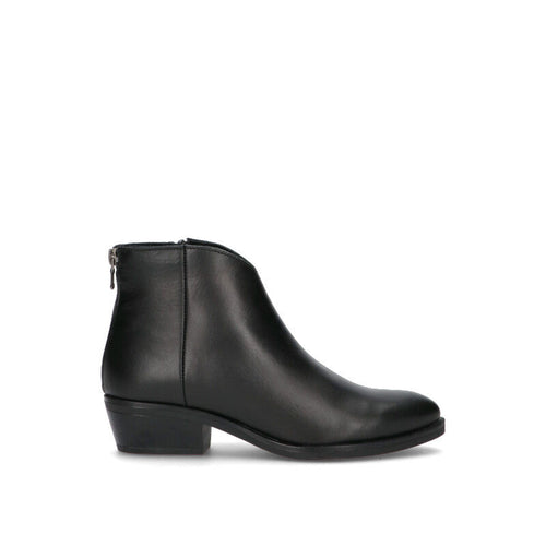 VARIOPINTO Tronchetto donna nero in pelle