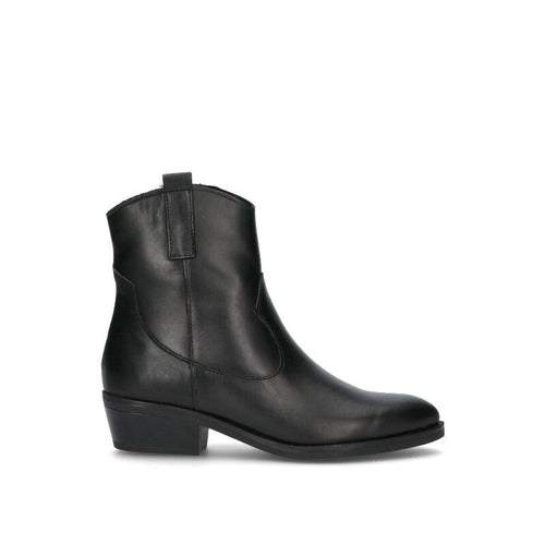 VARIOPINTO tronchetto donna nero in pelle