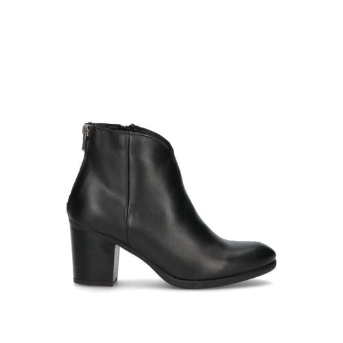 VARIOPINTO Tronchetto donna nero in pelle