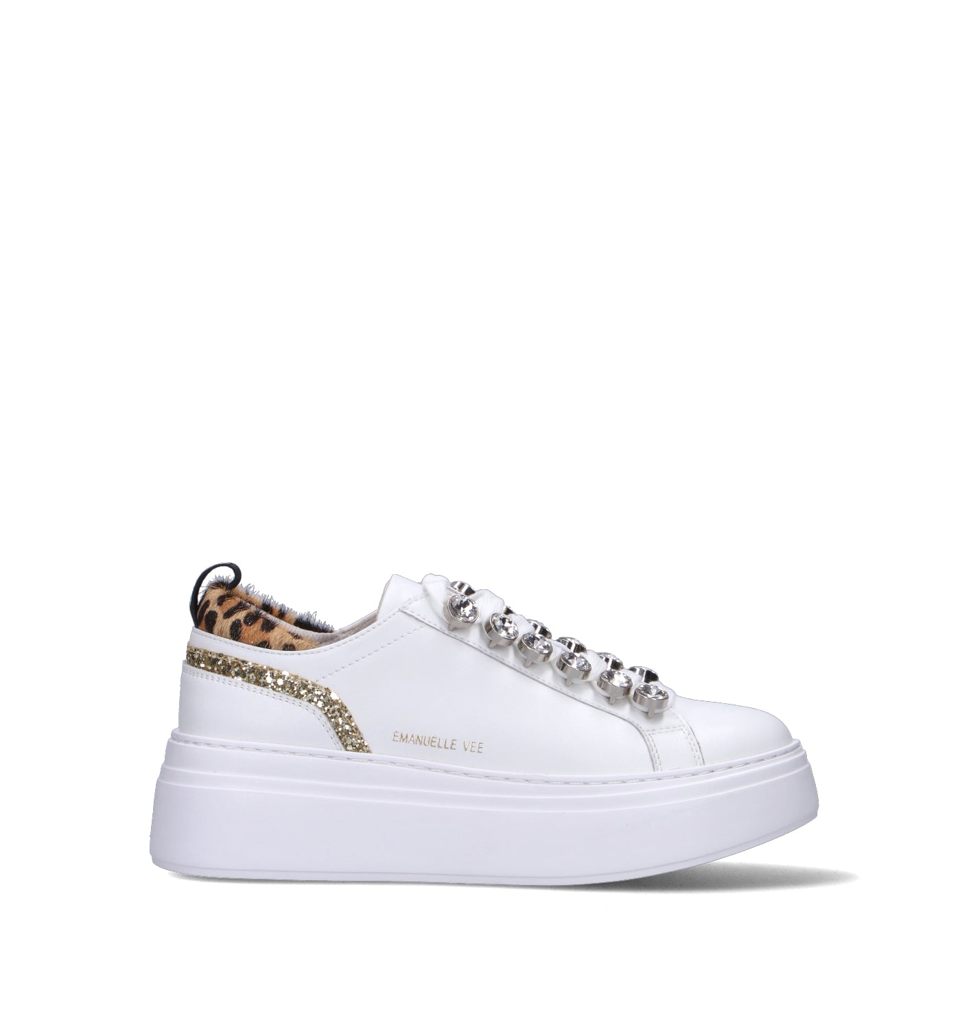 EMANUELLE VEE Sneaker donna bianca in pelle