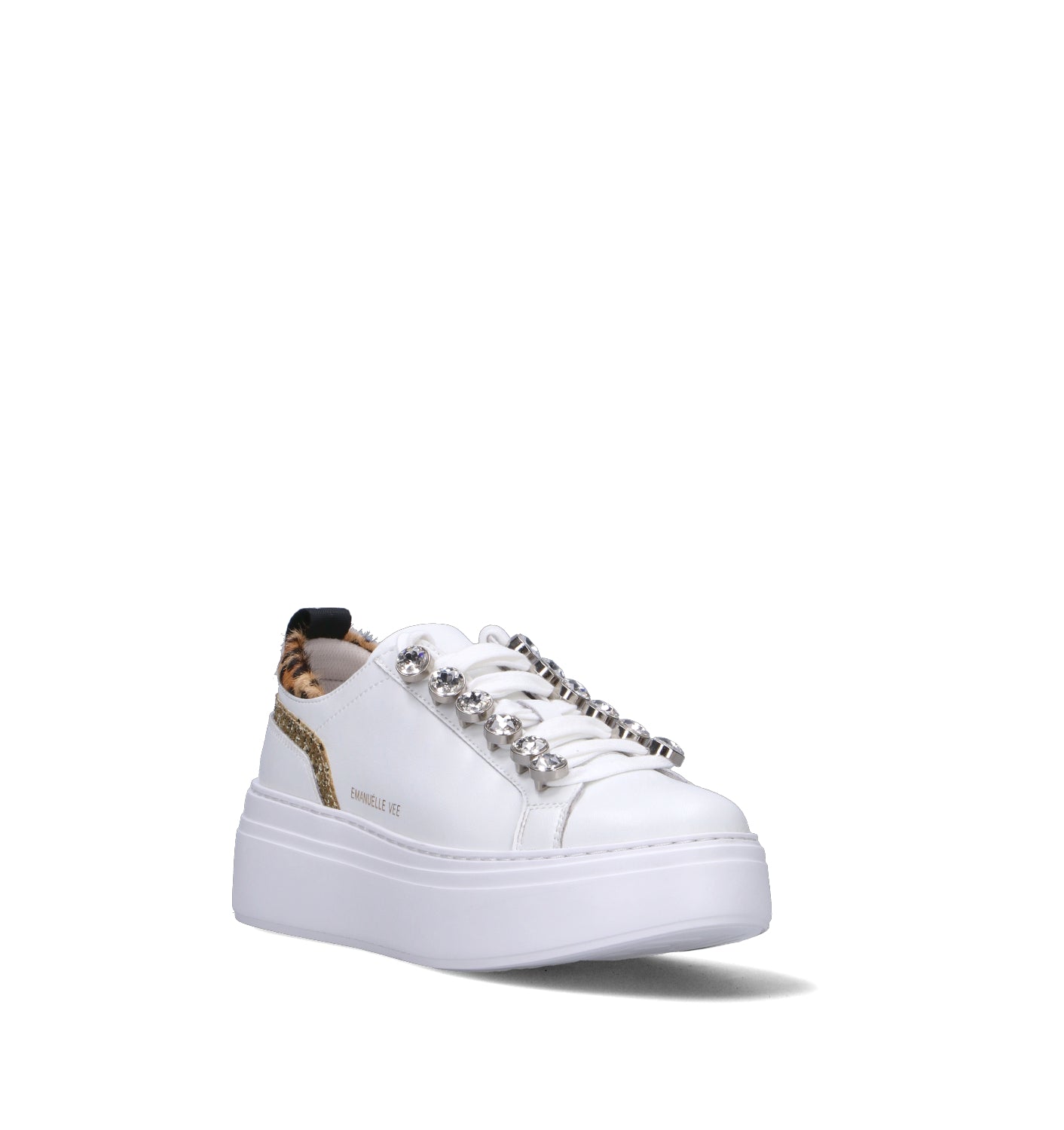 EMANUELLE VEE Sneaker donna bianca in pelle