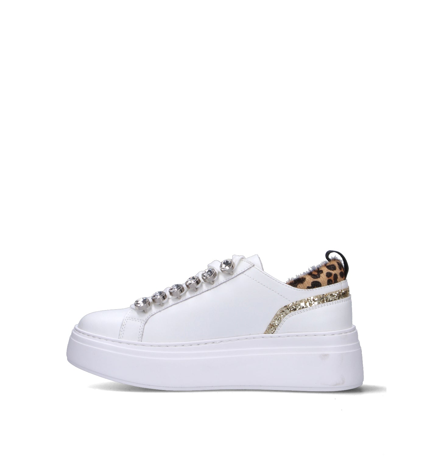 EMANUELLE VEE Sneaker donna bianca in pelle