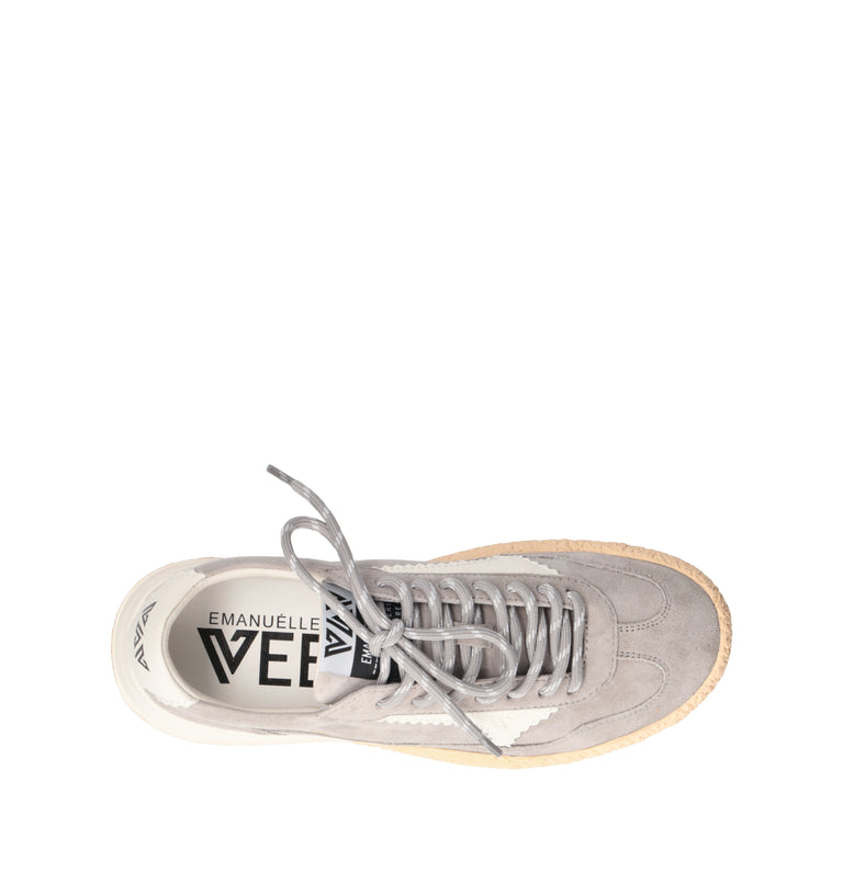 EMANUELLE VEE Sneaker donna grigia in suede