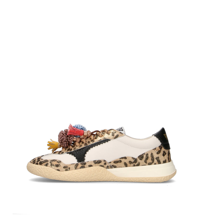 EMANUELLE VEE Sneaker donna maculata in pelle