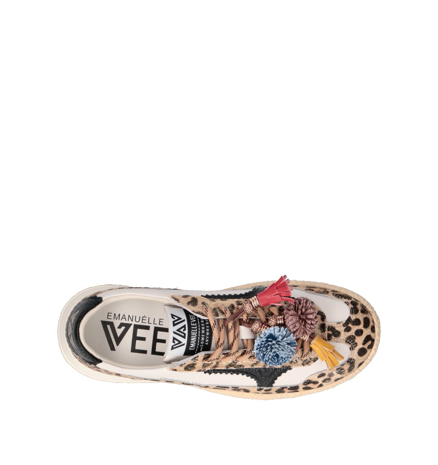 EMANUELLE VEE Sneaker donna maculata in pelle