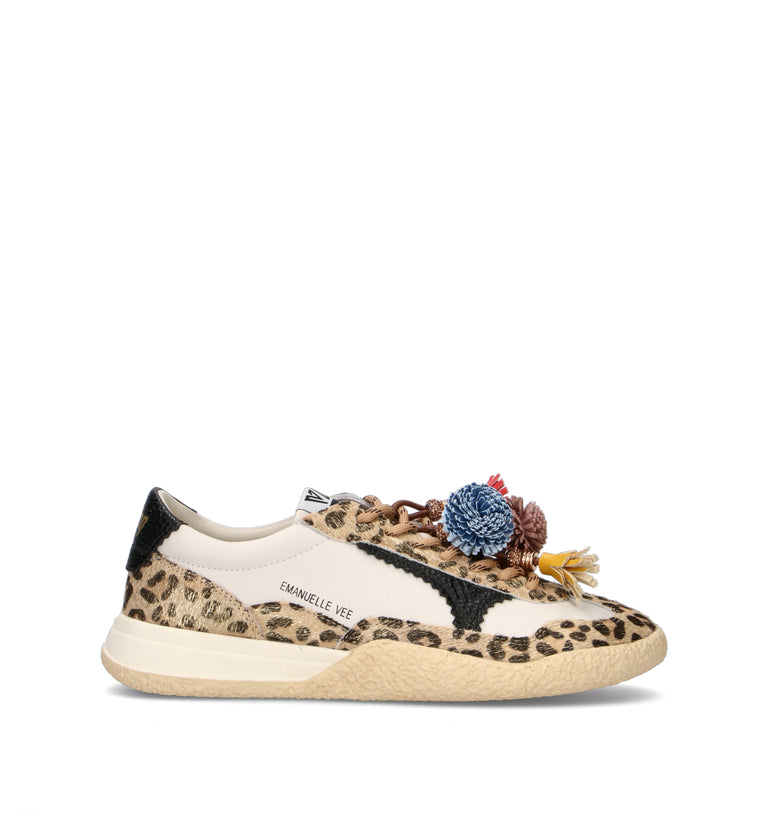 EMANUELLE VEE Sneaker donna maculata in pelle