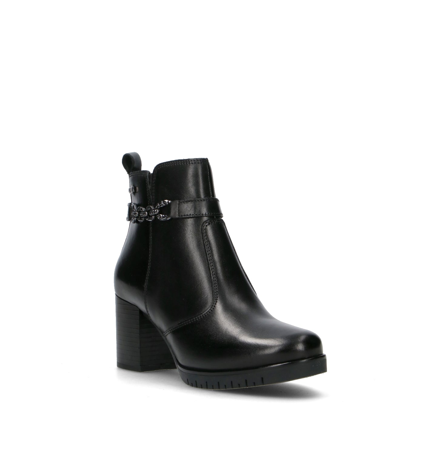 VALLEVERDE Tronchetto donna nero in pelle