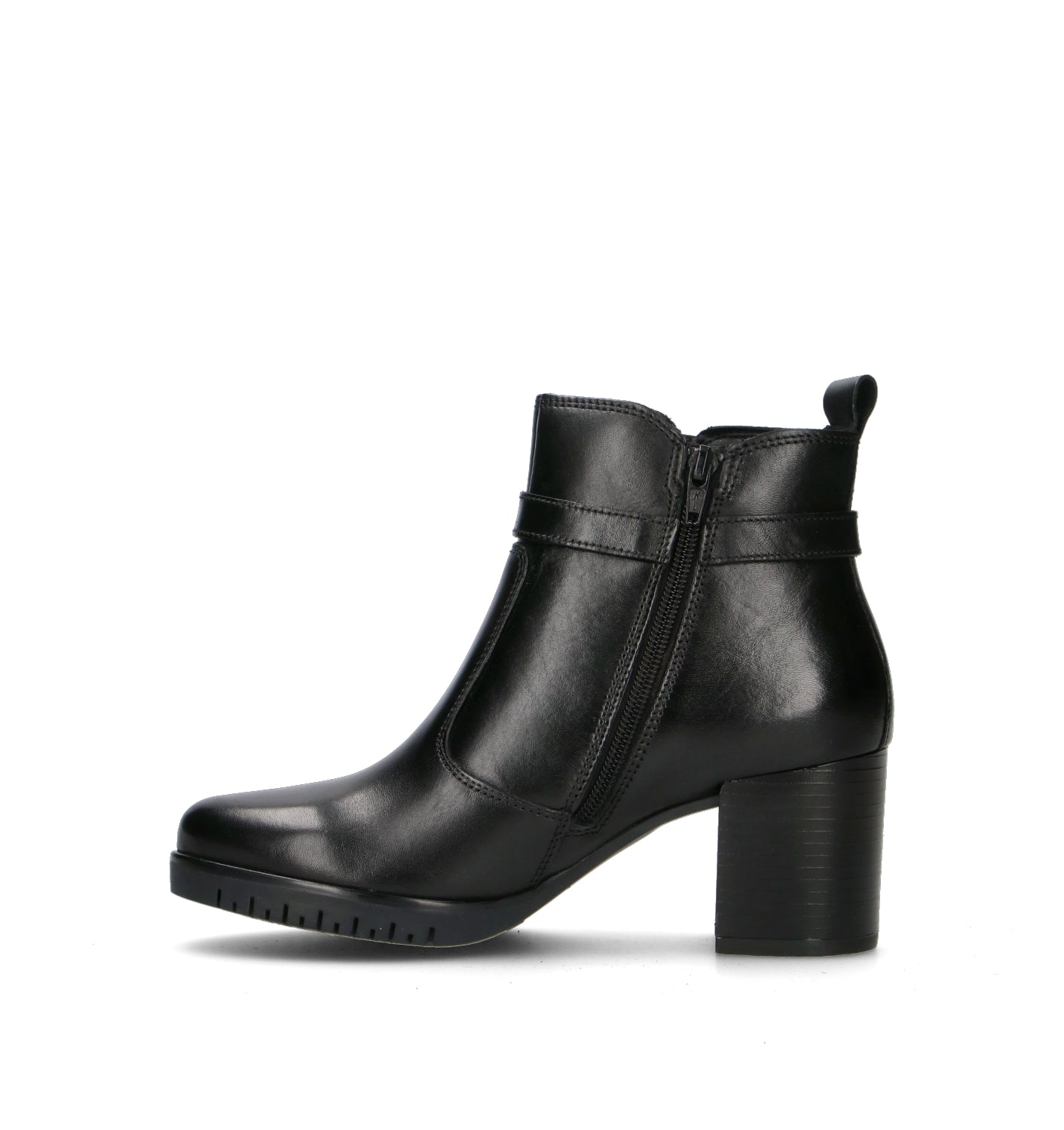 VALLEVERDE Tronchetto donna nero in pelle