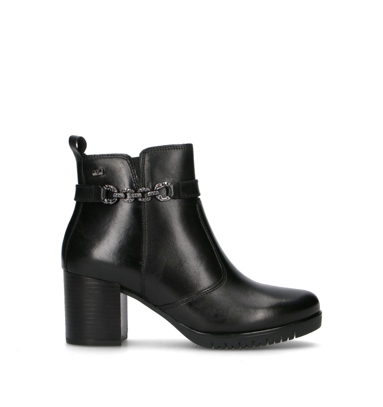VALLEVERDE Tronchetto donna nero in pelle