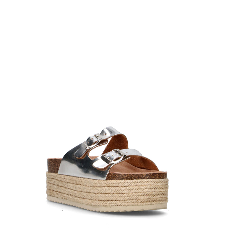 XTI FOOTWEAR Ciabatta donna platino
