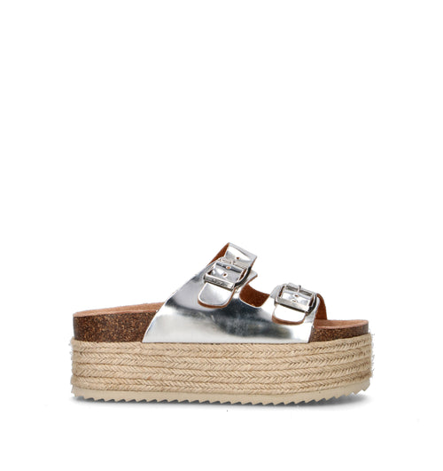 XTI FOOTWEAR Ciabatta donna platino