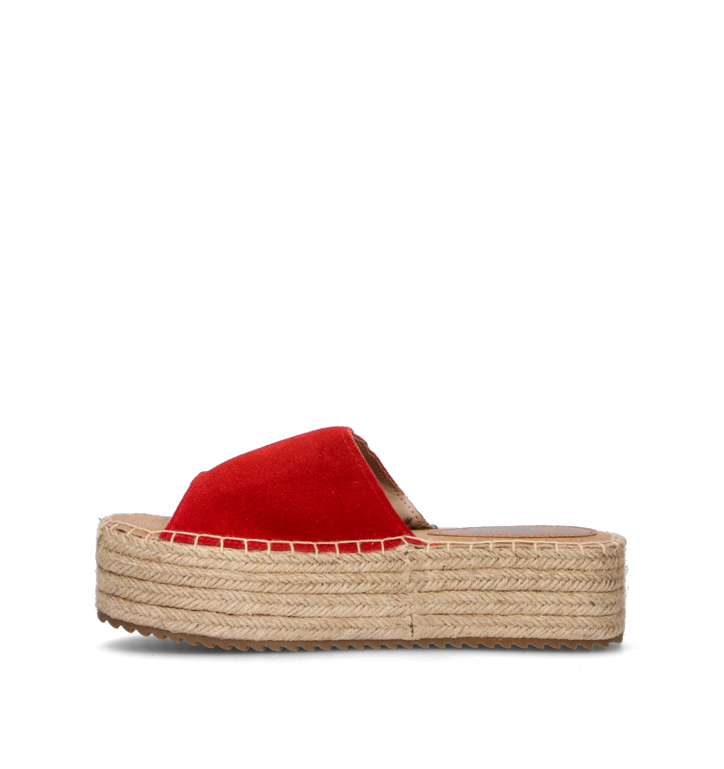XTI FOOTWEAR Ciabatta donna rossa in suede