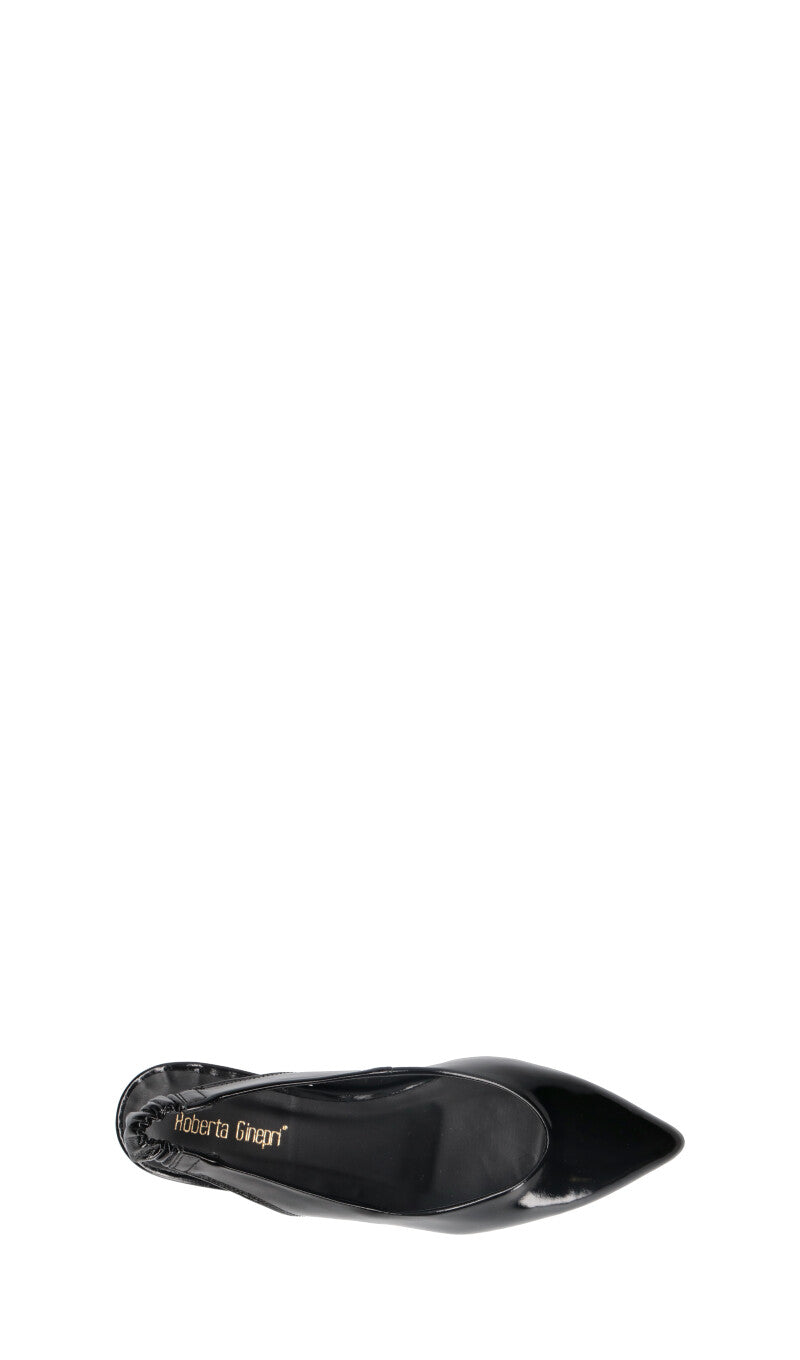 ROBERTA GINEPRI Slingback donna nera in pelle