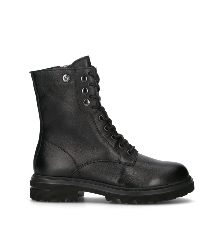 VALLEVERDE Anfibio donna nero in pelle