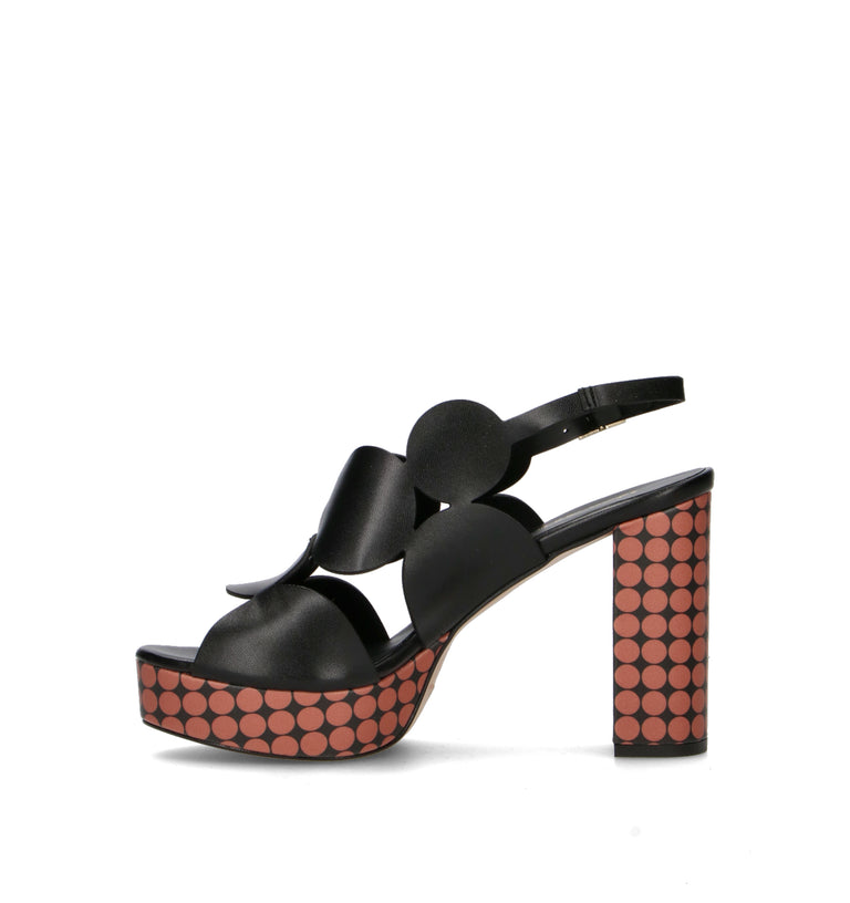 REBECCA VAN DIK Sandalo donna nero