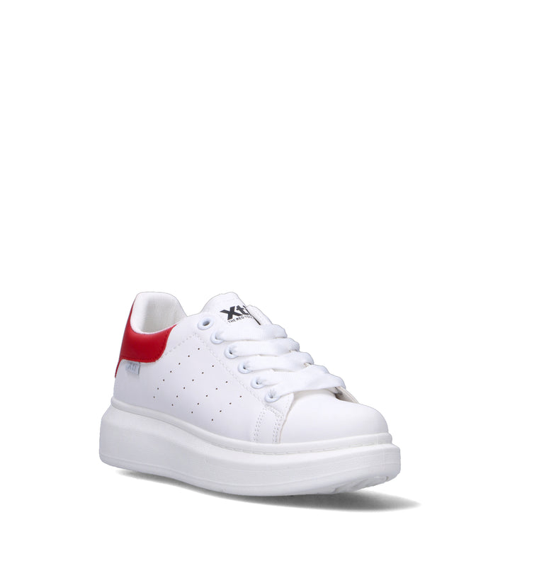 XTI FOOTWEAR Sneaker donna bianca/rossa
