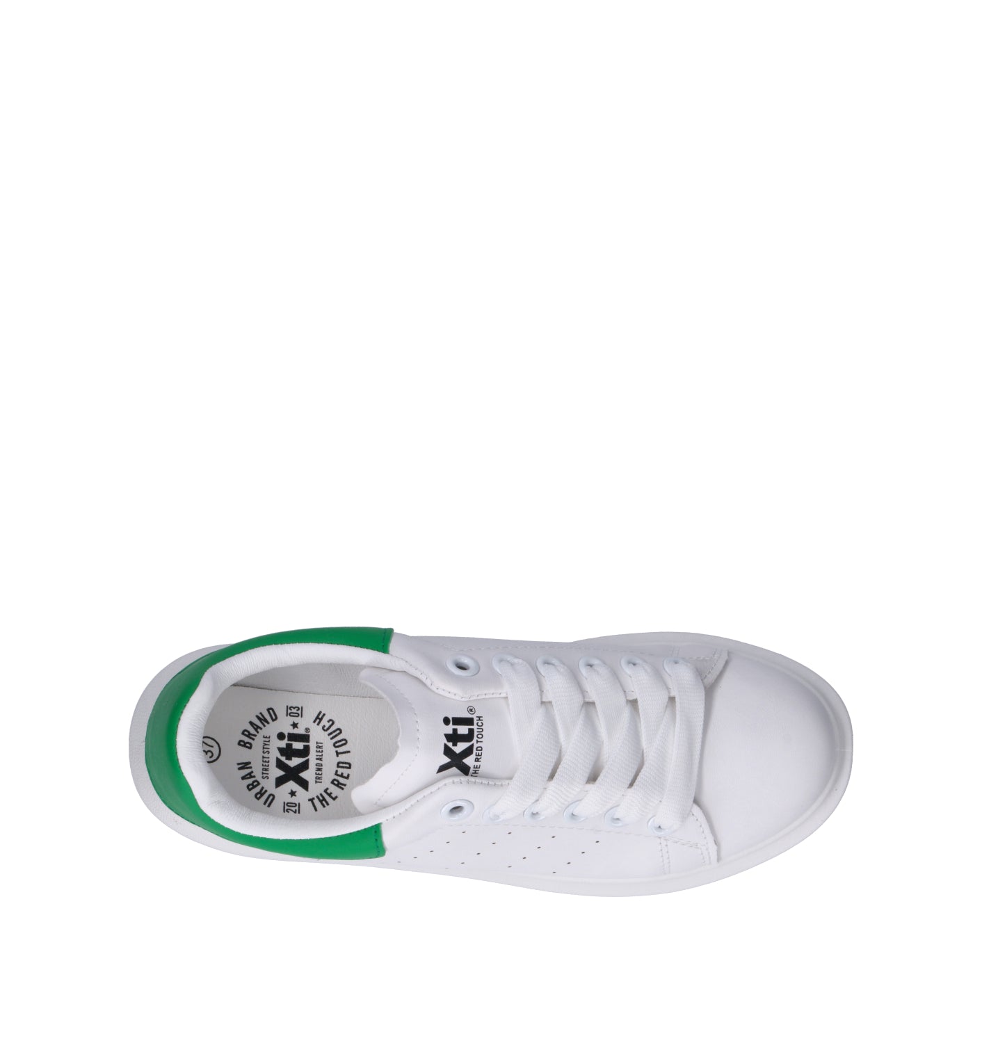 XTI FOOTWEAR Sneaker donna bianca/verde
