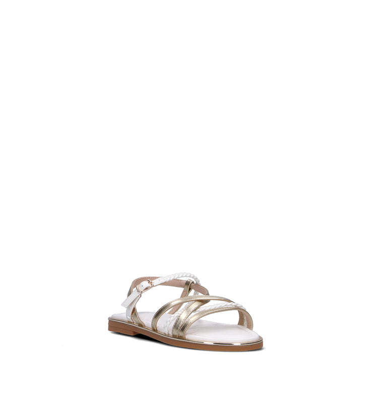 LIU JO Sandalo ragazza bianco/oro