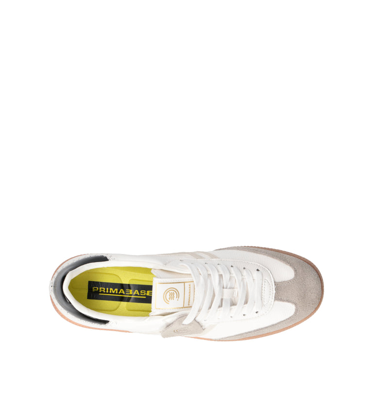 PRIMABASE Sneaker uomo bianca in pelle