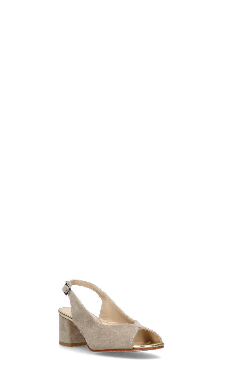 ROBERTA GINEPRI Sandalo donna beige in suede