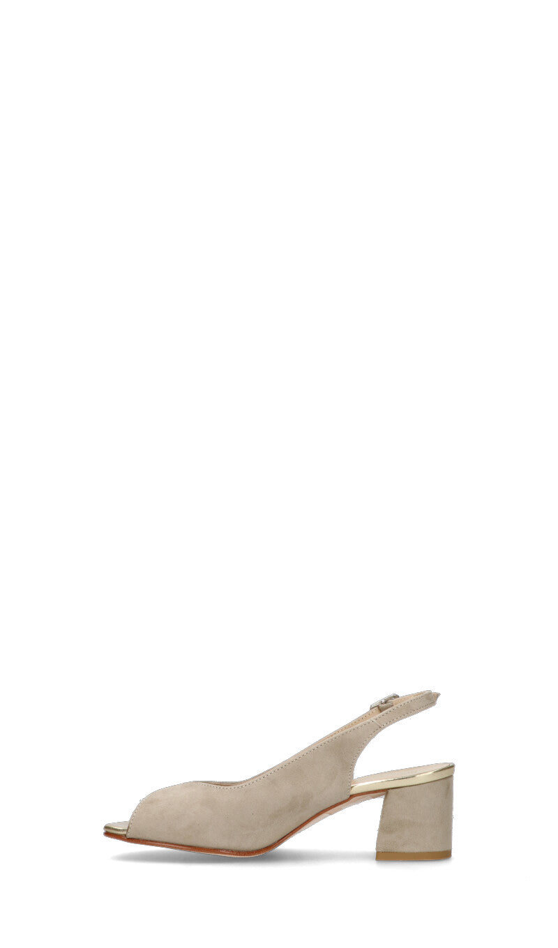 ROBERTA GINEPRI Sandalo donna beige in suede
