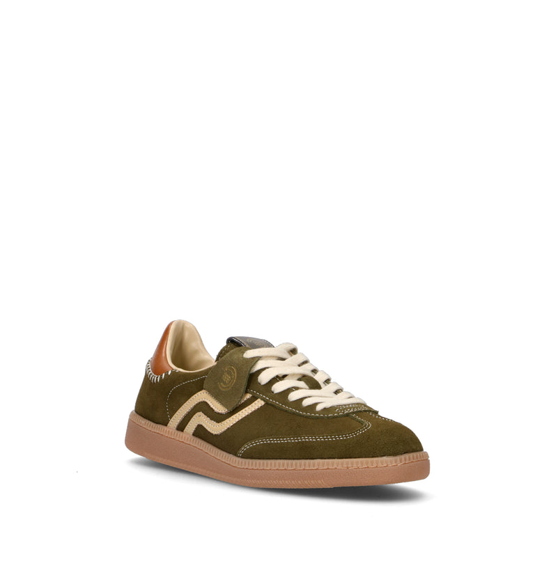 PRIMABASE Sneaker uomo verde in suede