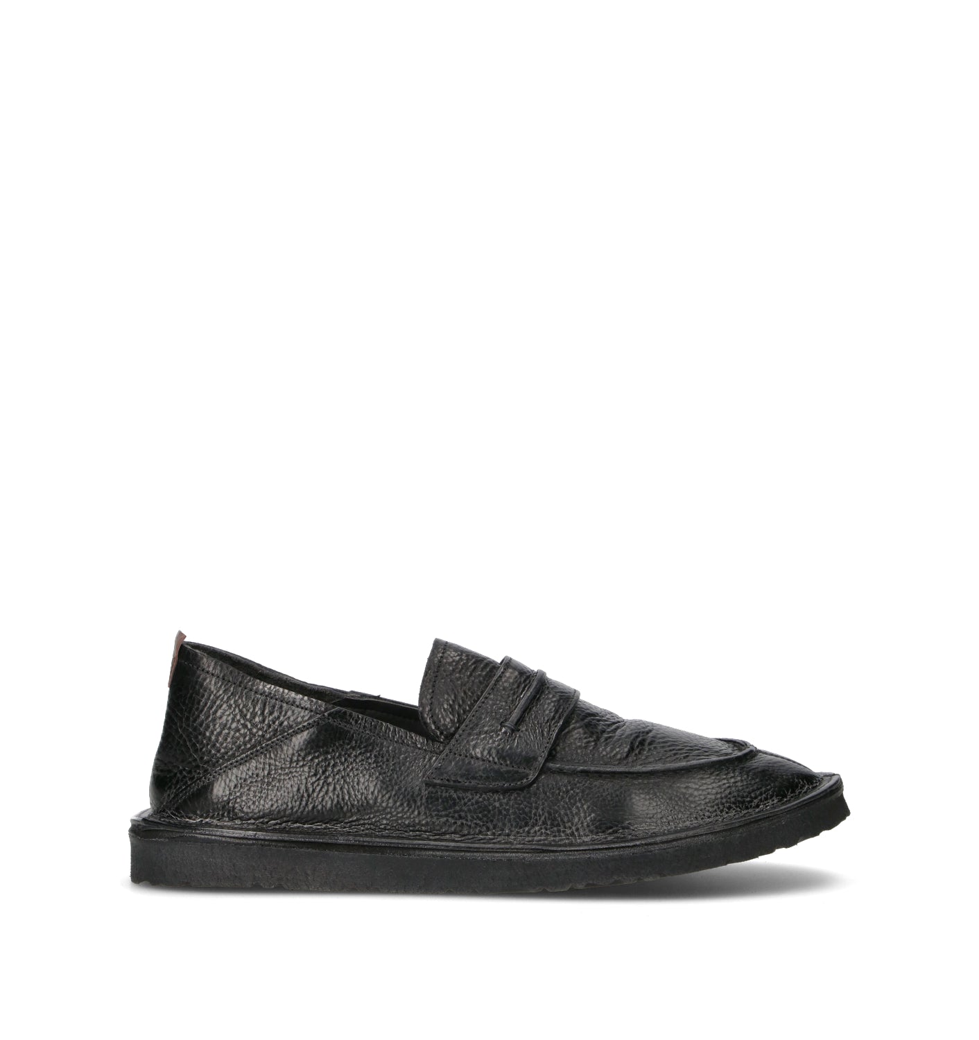 MOMA Mocassino uomo nero in pelle