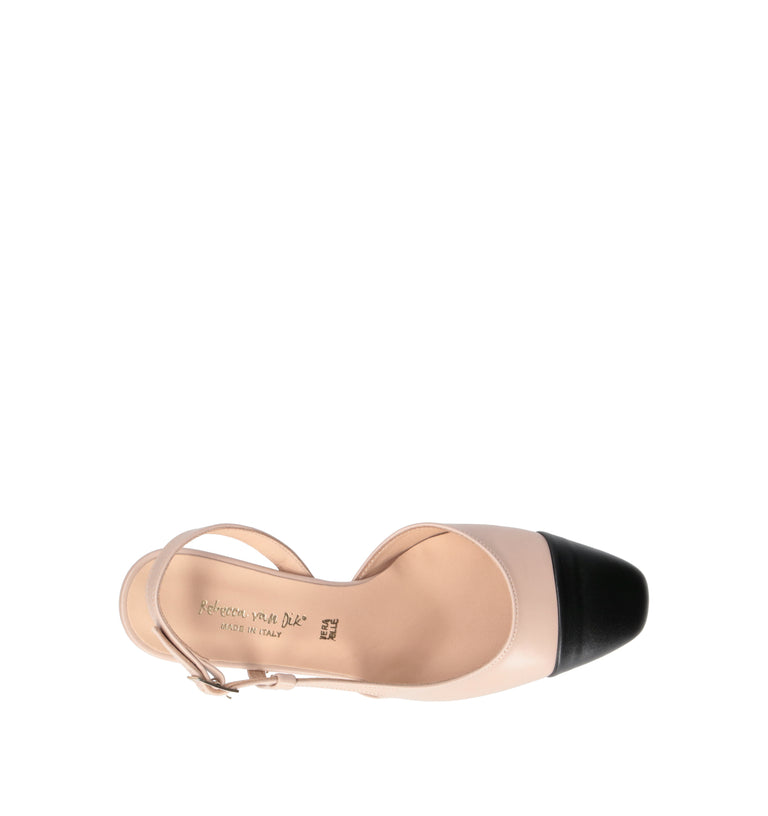 REBECCA VAN DIK Slingback donna nude