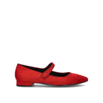 REBECCA VAN DICK Ballerina donna rossa in suede