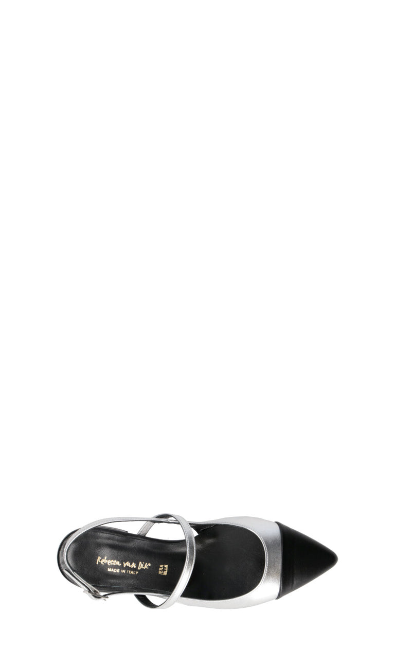 REBECCA VAN DIK Slingback donna nera