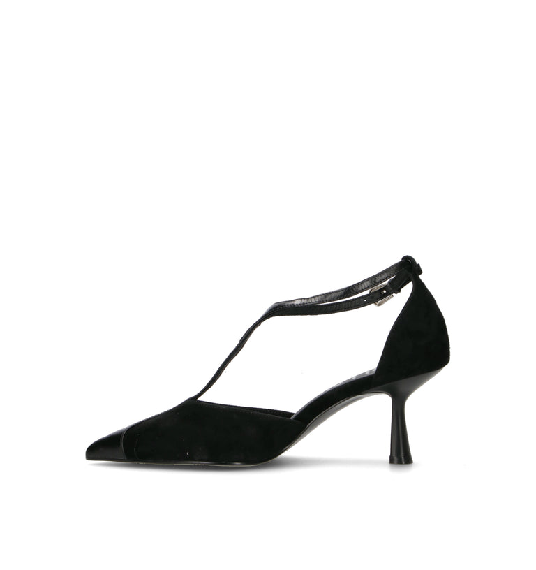 BIBI LOU Décolleté donna nero in suede