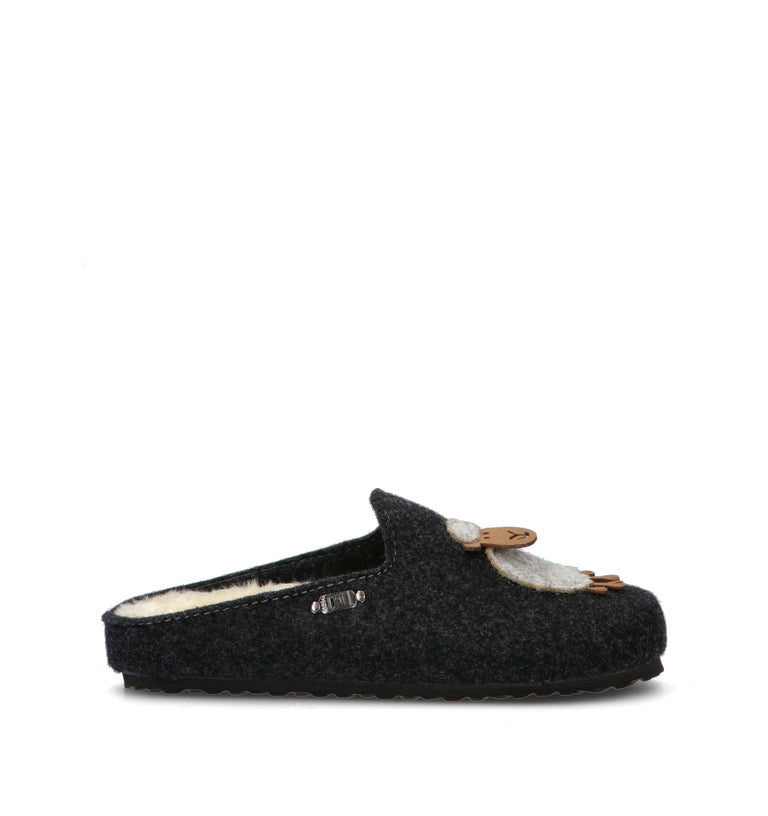 JANE KLAIN Pantofola donna nera