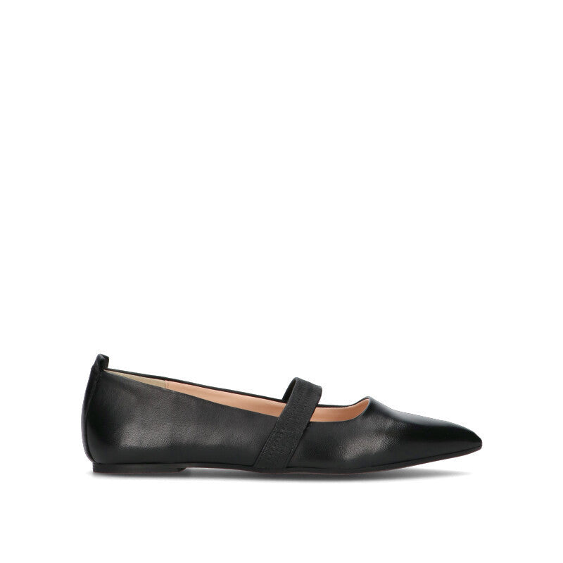 ROBERTA GINEPRI Ballerina donna nera in pelle