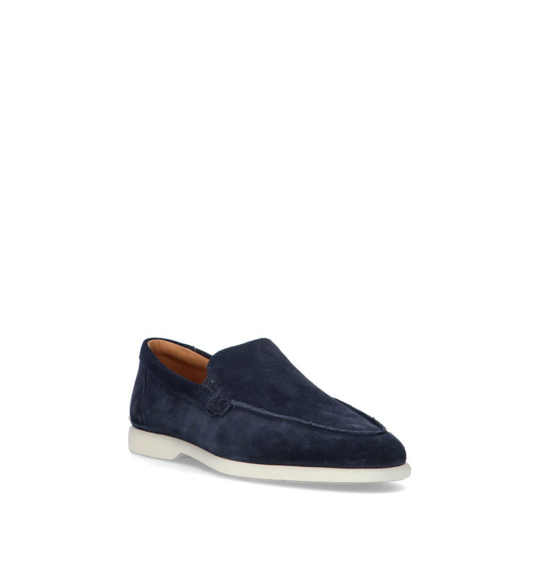 ECCO Mocassino uomo blu in suede