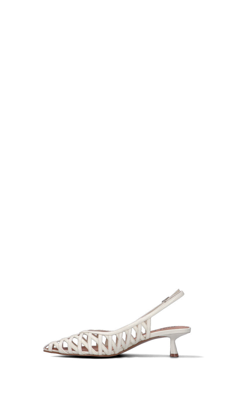 BIBI LOU Slingback donna bianca in pelle