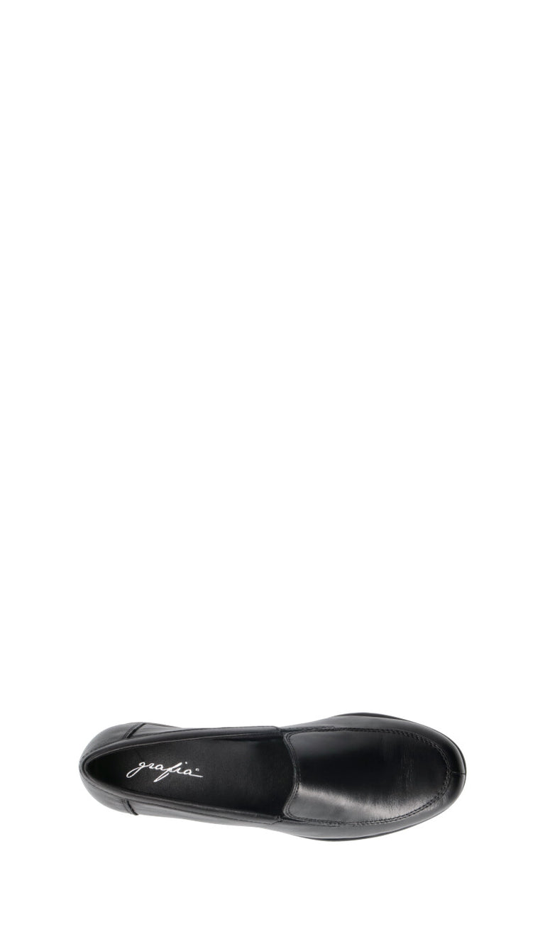 GRAFIA Mocassino donna nero in pelle