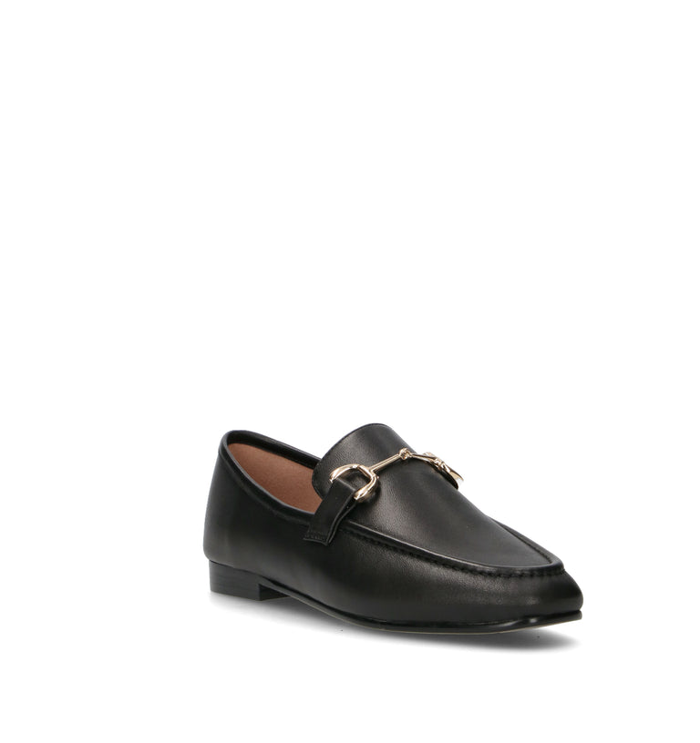 BIBI LOU Mocassino donna nero in pelle