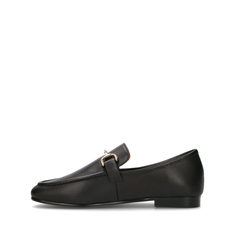 BIBI LOU Mocassino donna nero in pelle