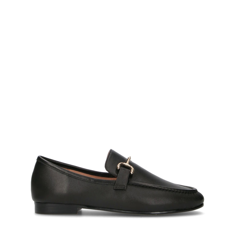 BIBI LOU Mocassino donna nero in pelle