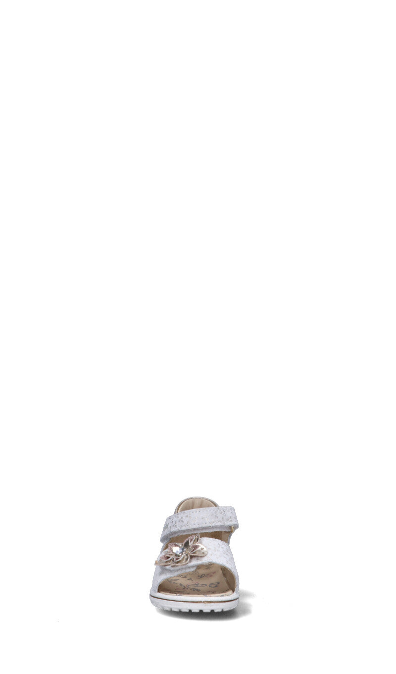 PRIMIGI Sandalo bimba bianco/oro in pelle
