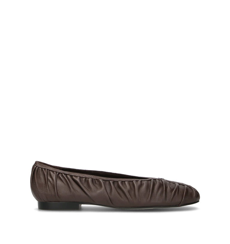 BIBI LOU Ballerina donna marrone in pelle